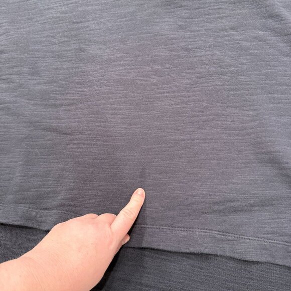 J.Crew Vintage Fleece Turtleneck Sweatshirt Women’s 2X Black Gray Slouchy Soft - Picture 3 of 7